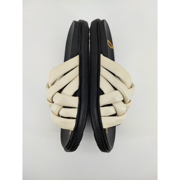 Sam Edelman Women's Vaugn Modern Ivory Nappa Leather Sandals Size 8.5US - Picture 5 of 8